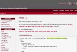 Screenshot www.css4you.de